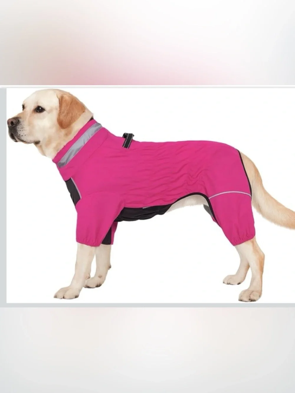 NWT 21.5” Back Full Body Outdoor Jacket with Leash Ring, Fleece Lining